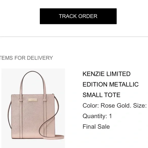 NWOT Kate Spade Kenzie Tote Rose Gold - Picture 2 of 10